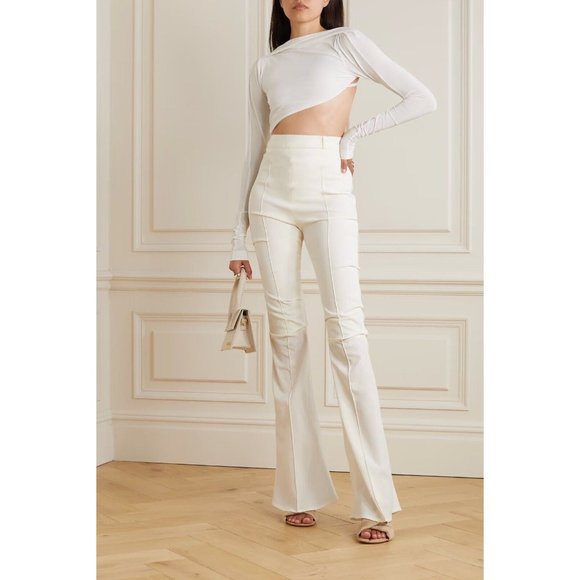 JACQUEMUS Le Body Carozzu White Top Bodysuit - Picture 2 of 7